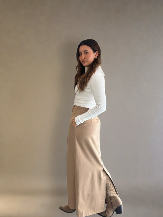 Falda Rocio - Camel