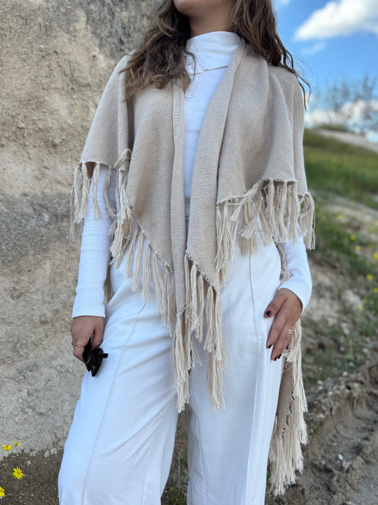 Ruana Bianca - Beige