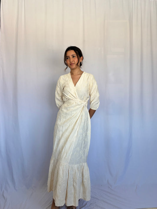 Vestido Kaia - Crema floreado