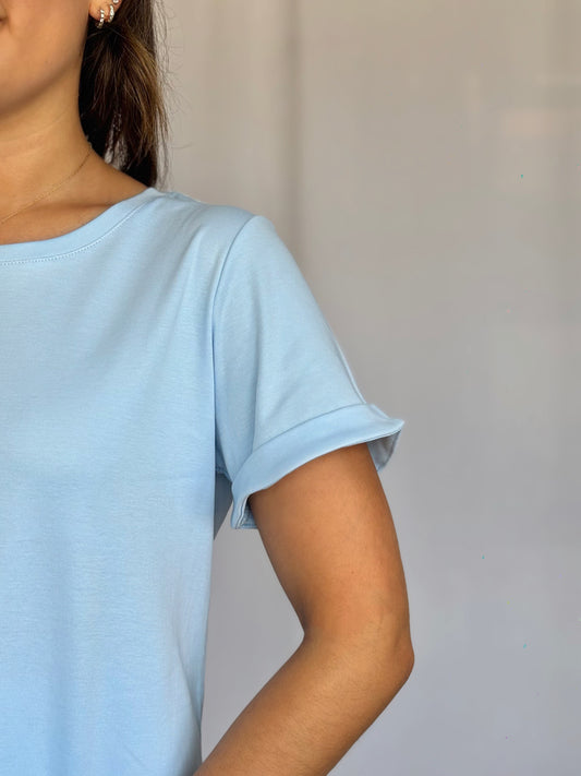 Polo Aria - Celeste pastel