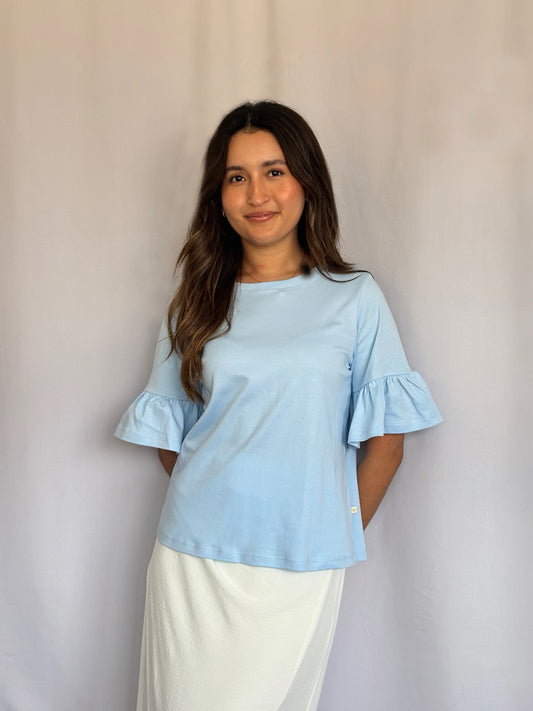 PACK 2 POLOS OLIVIA 2.0 - NEGRO Y CELESTE PASTEL