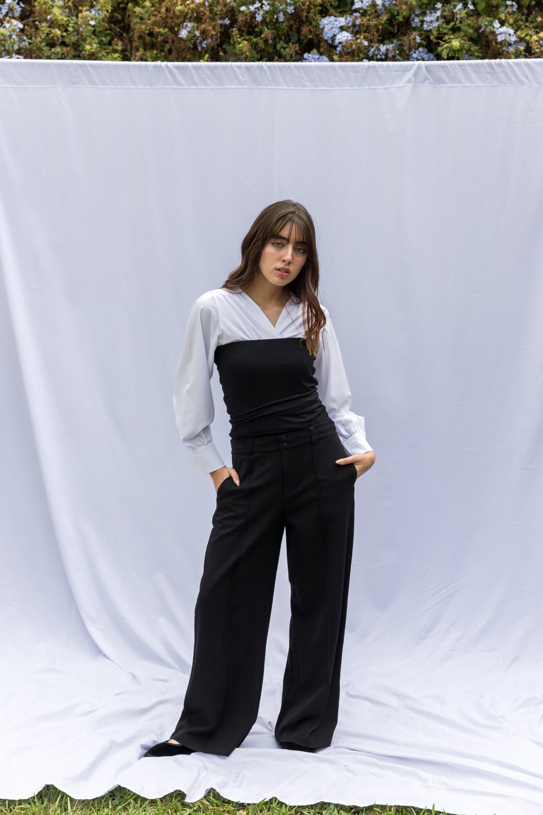PACK 2 TOP ALBA - BLANCO Y NEGRO