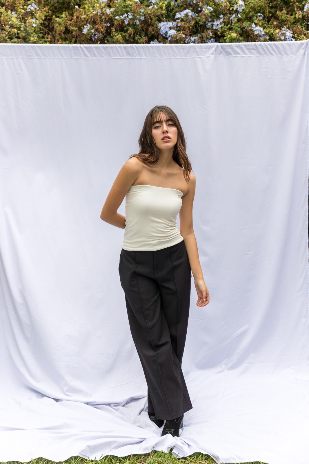 Pack 2 top Alba - Perla / Negro