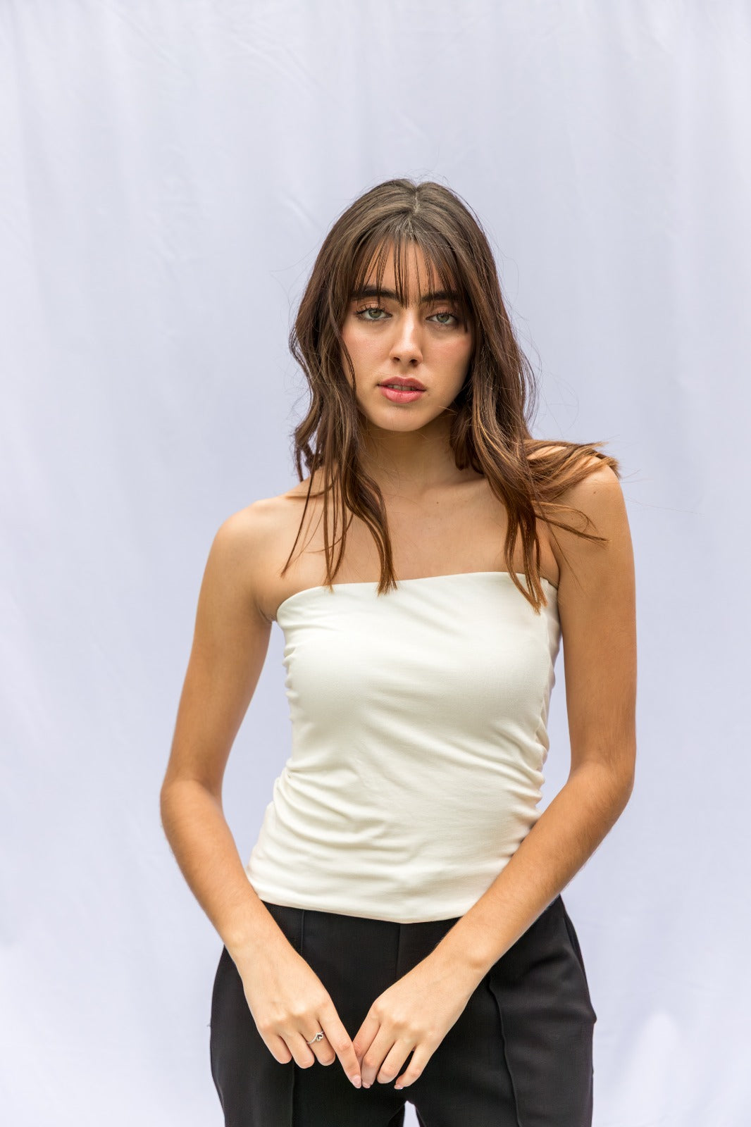 Pack 2 top Alba - Perla / Negro