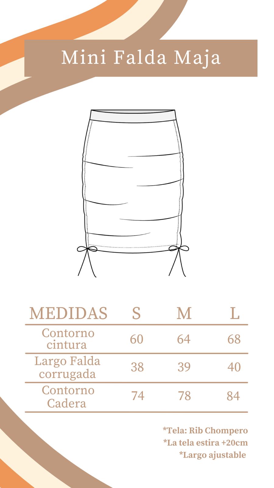 Falda Maja - Beige