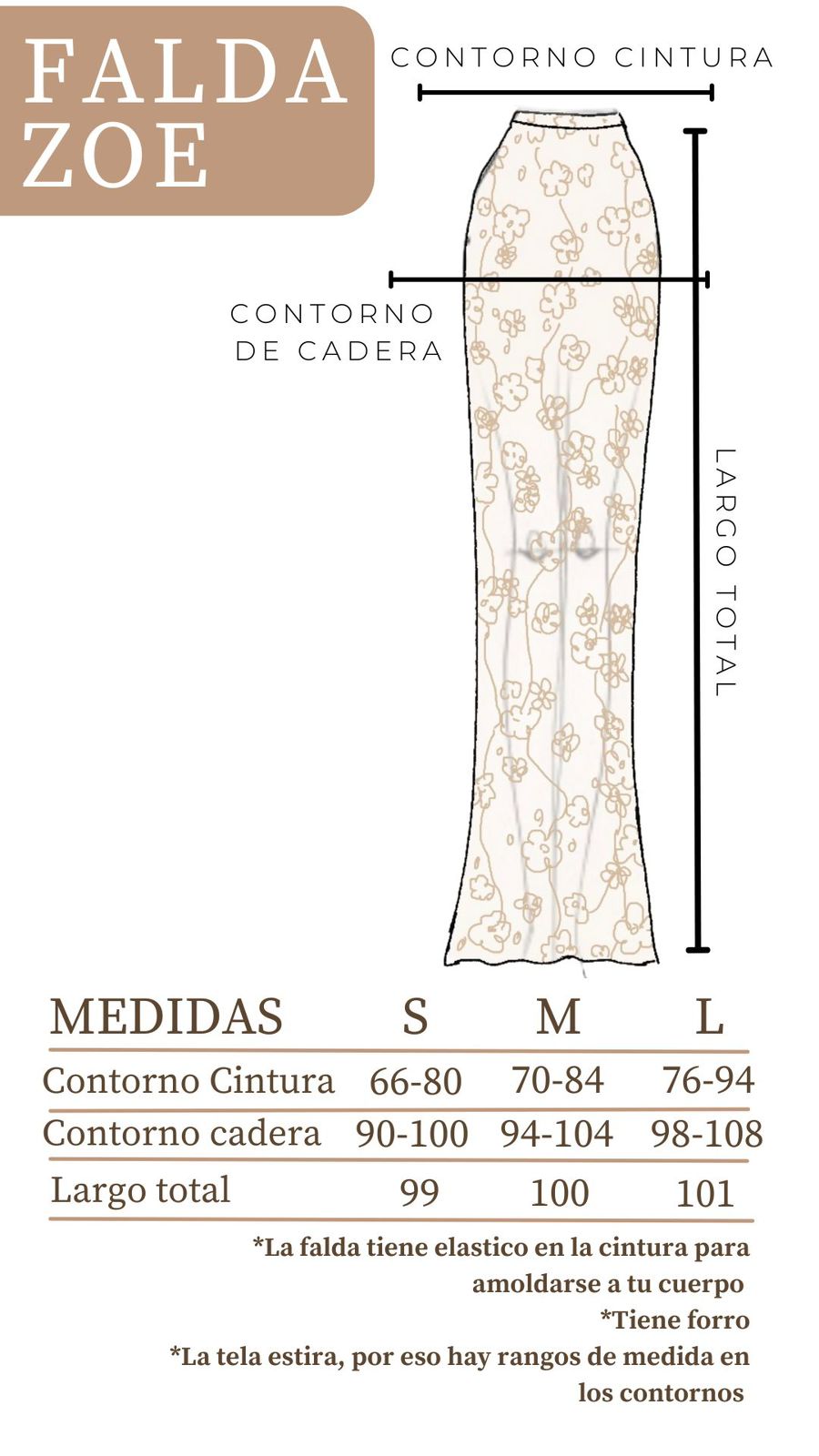 Falda Zoe - Durazno