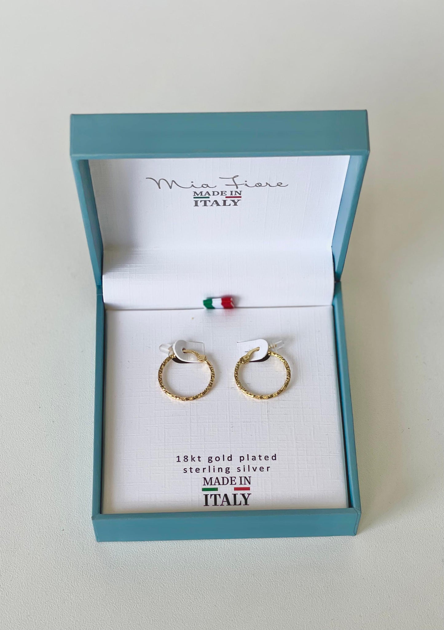 HOOPS PEQUEÑOS MADE IN ITALY - DORADA