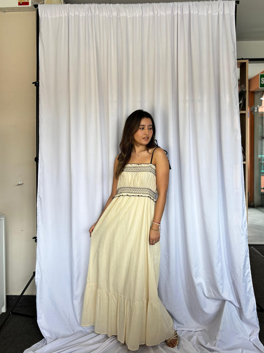 VESTIDO THE GOOD JOURNEY - BEIGE