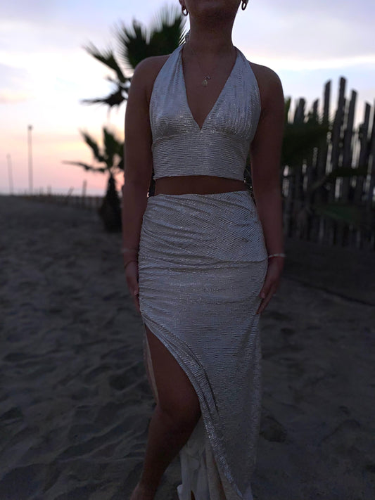 Falda Glow - Plateado