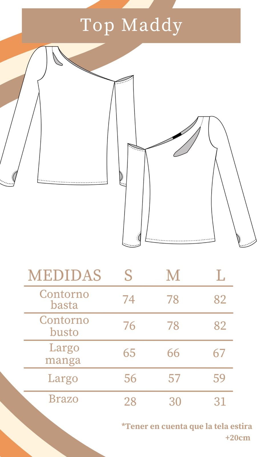 Top Maddy largo - Azul