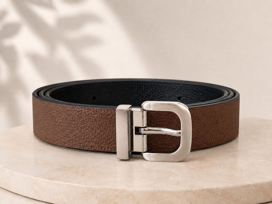 Correa reversible Rondini - Negro y Marron