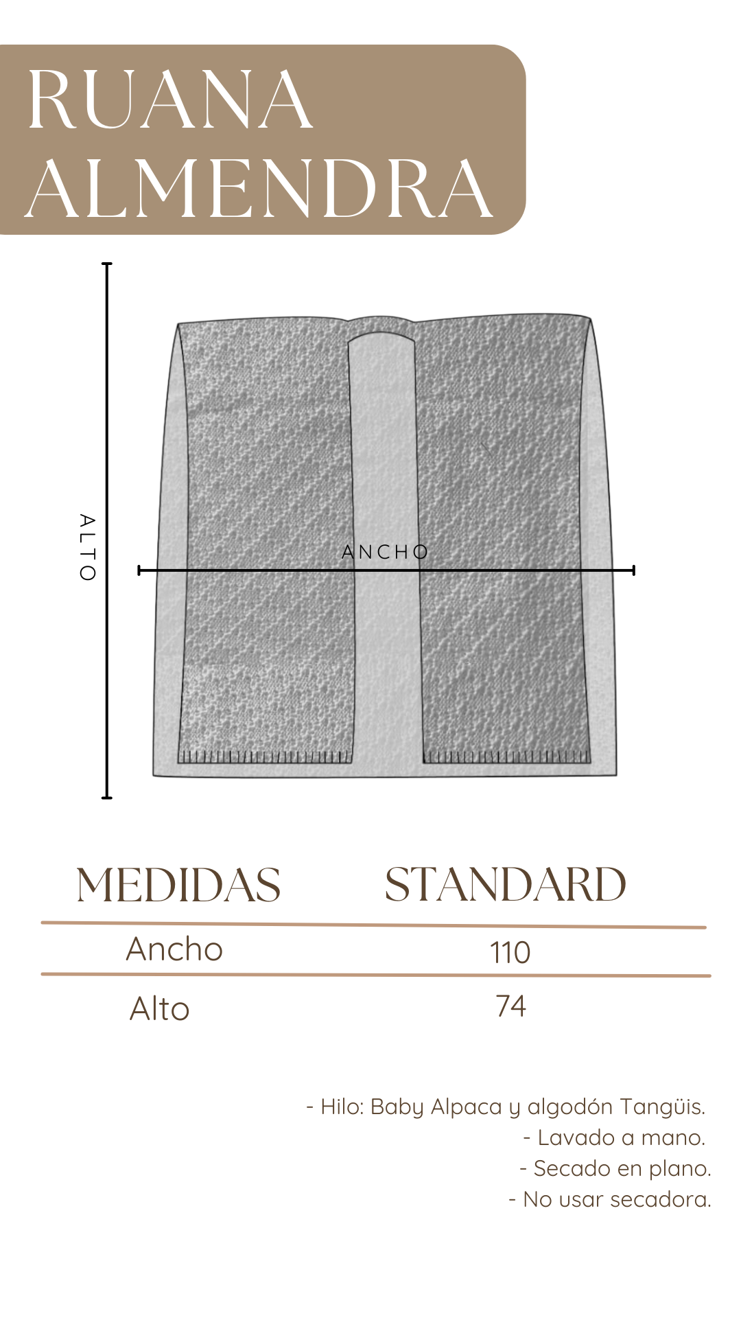 Ruana Almendra - Azul