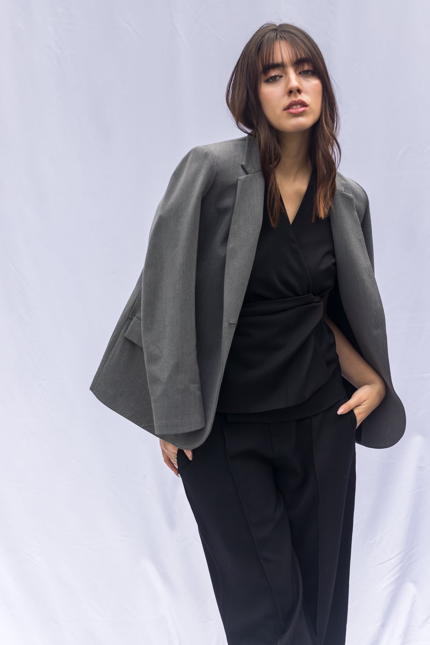 Blazer Dalia fit regular - Gris
