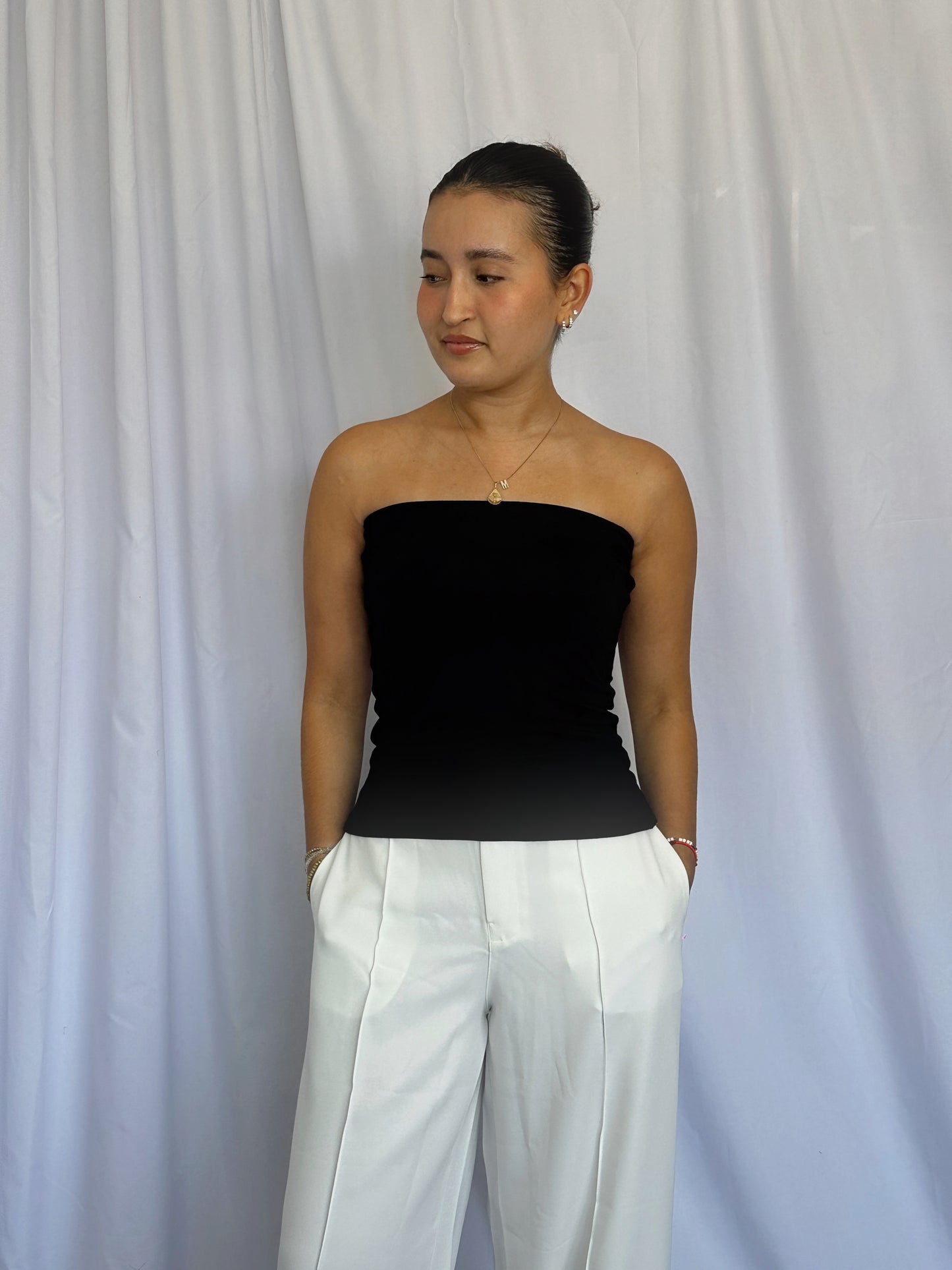 Pack 2 top Alba - Perla / Negro