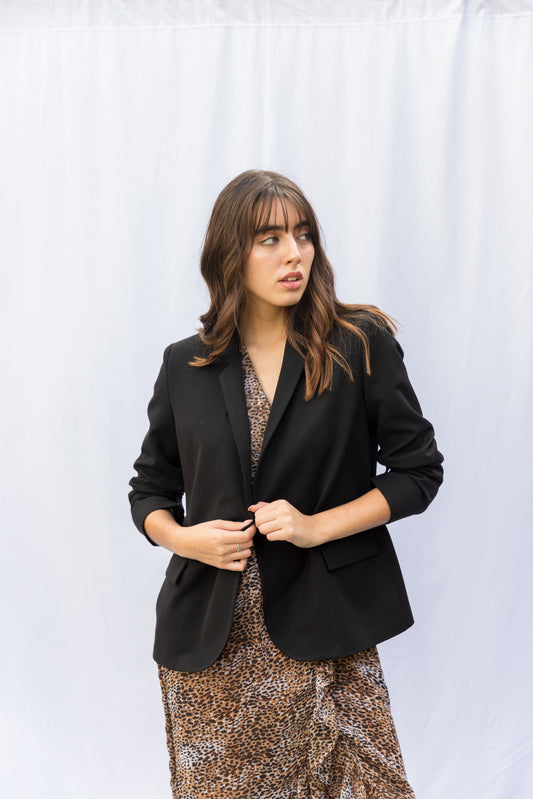 Blazer Dalia fit regular - Negro