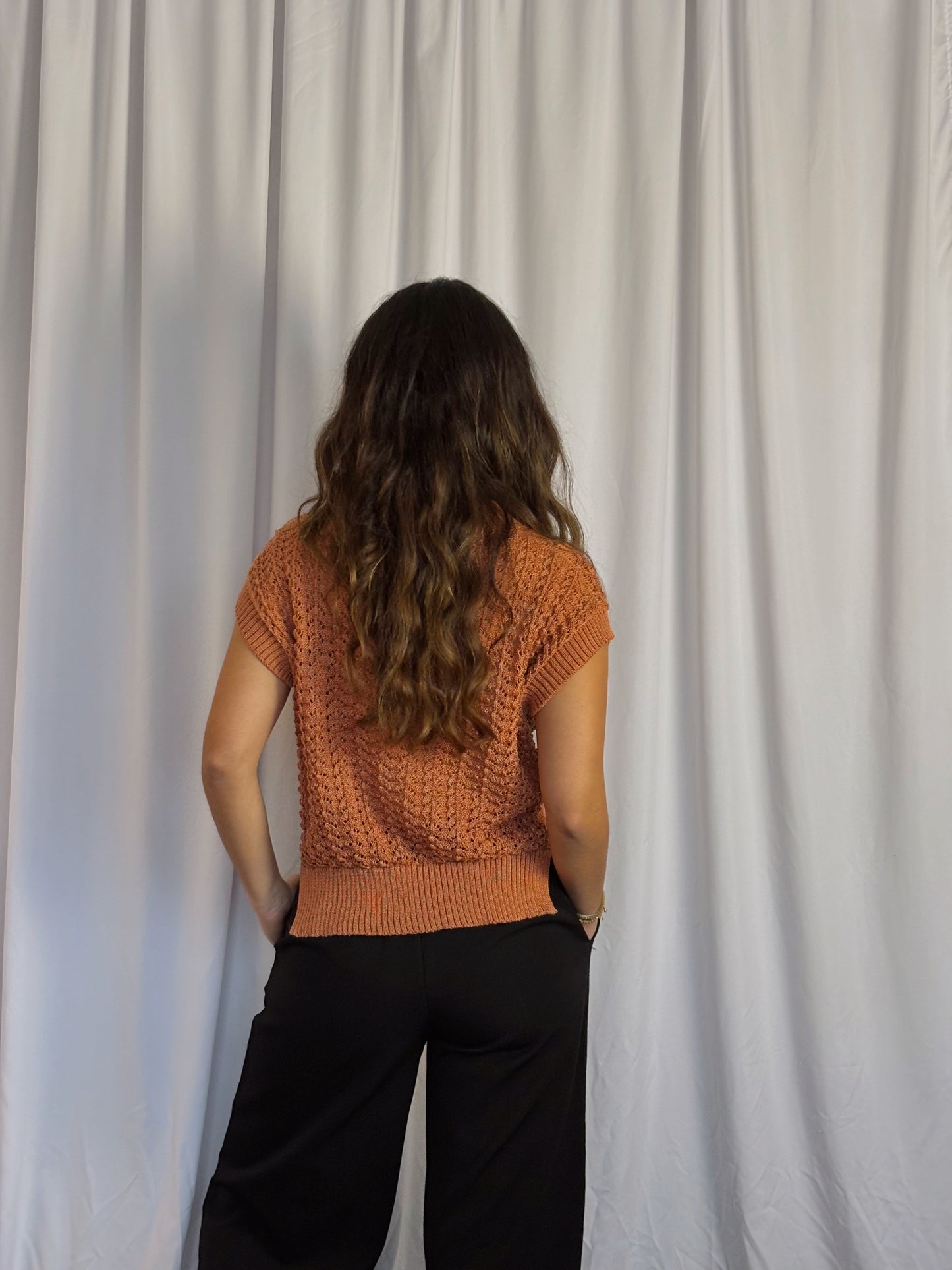 Chaleco Isadora - Ladrillo