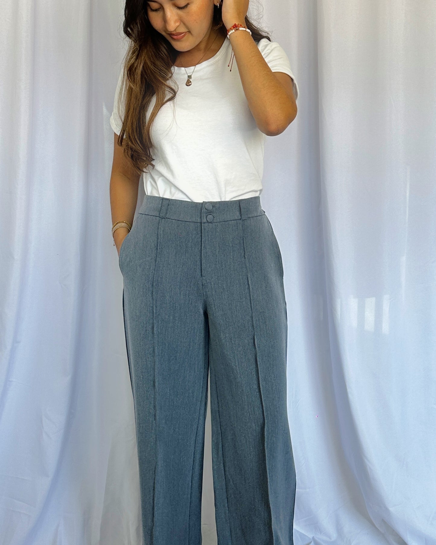 Pantalón Lucia - Azul Melange