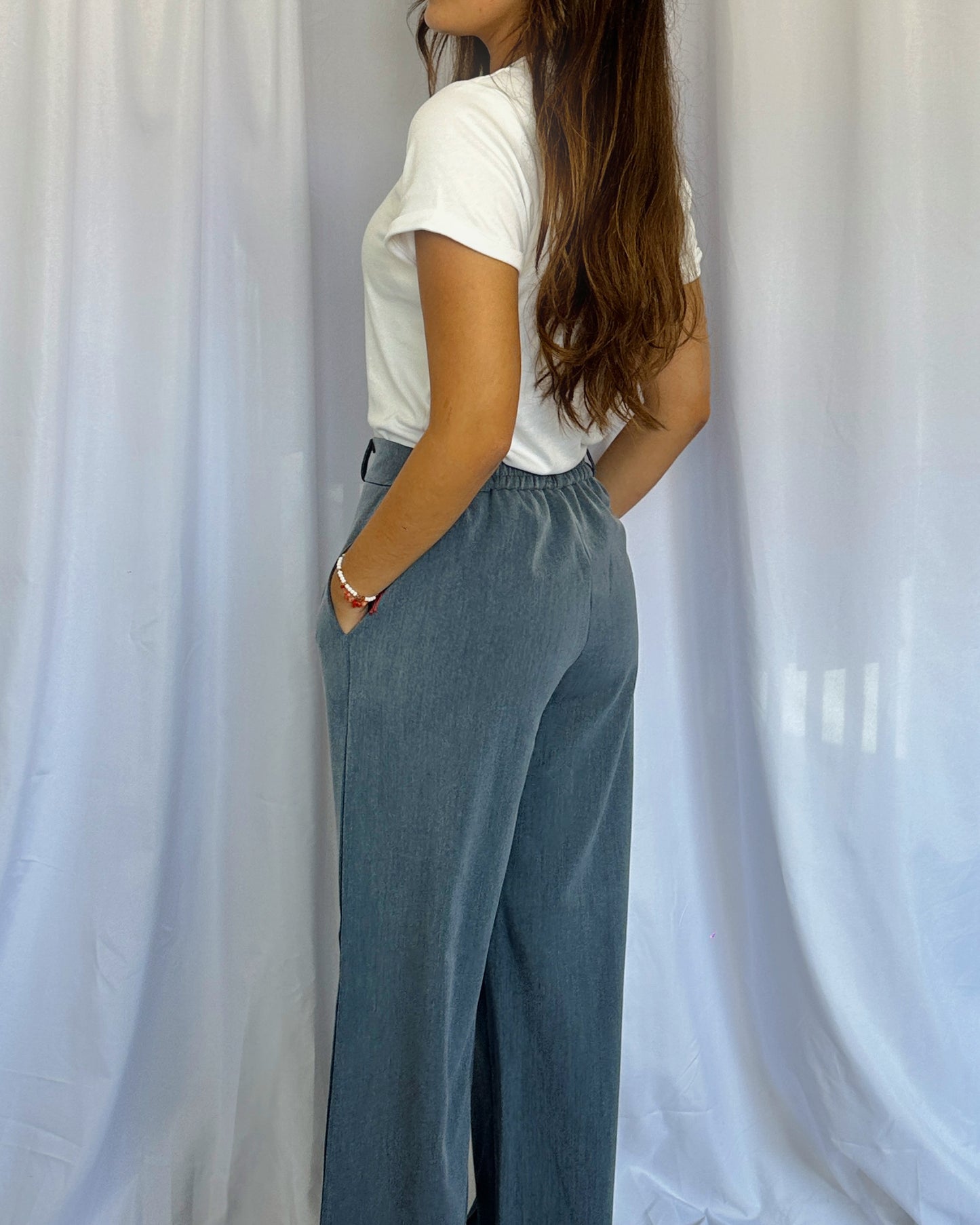 Pantalón Lucia - Azul Melange