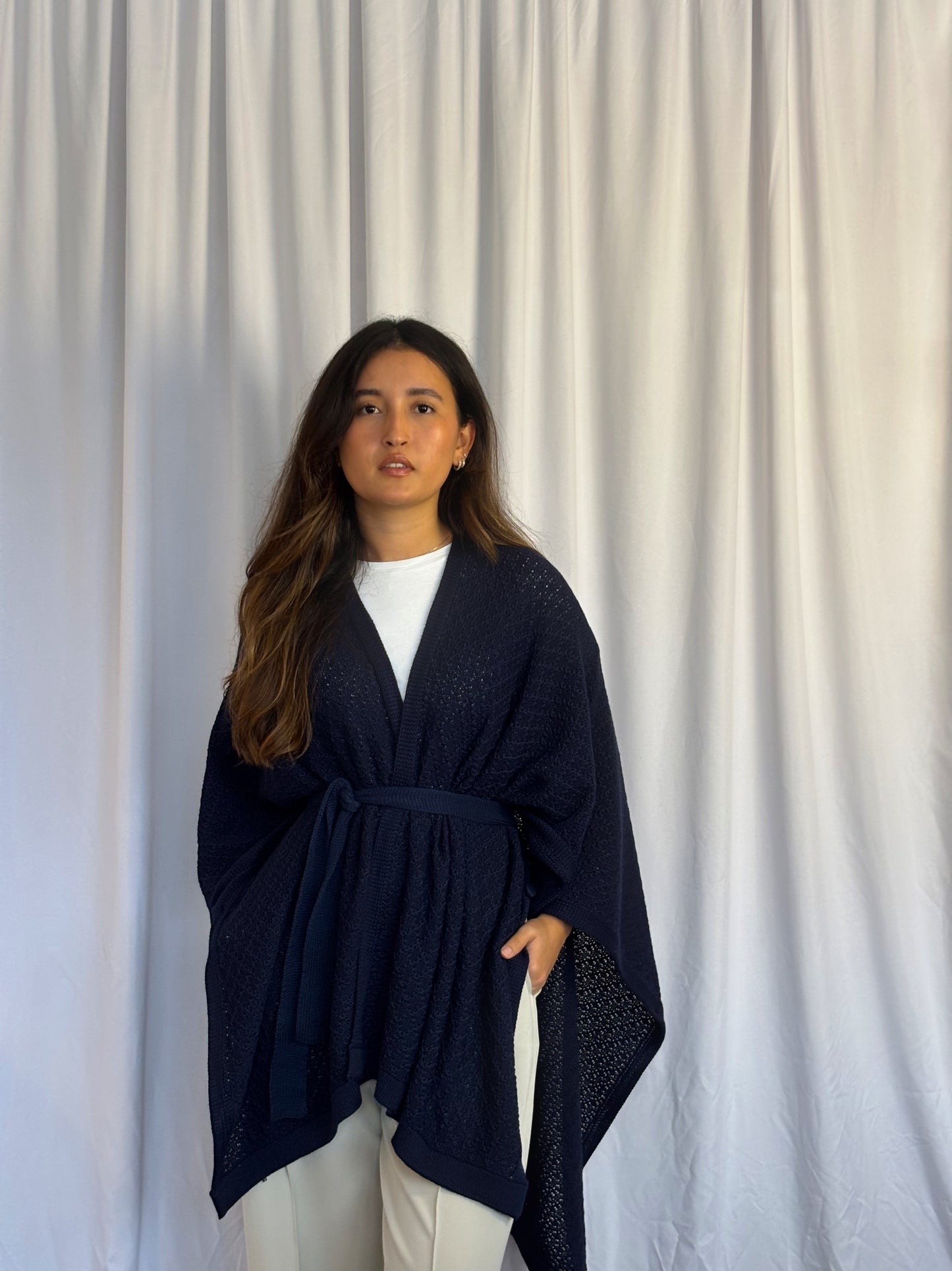 Ruana Almendra - Azul