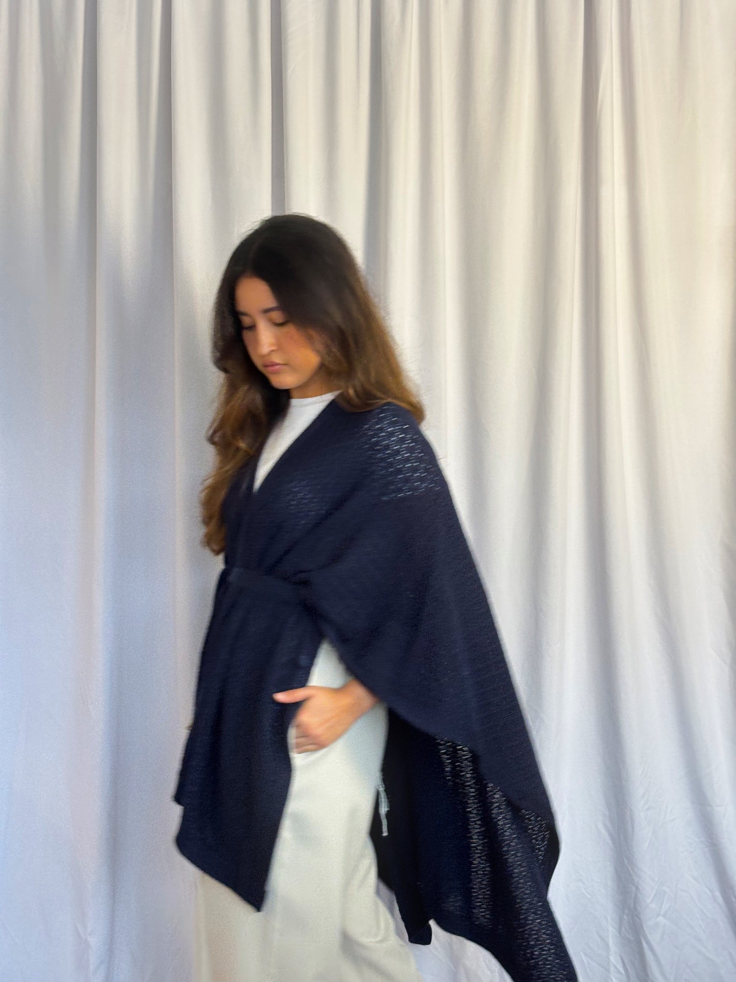 Ruana Almendra - Azul