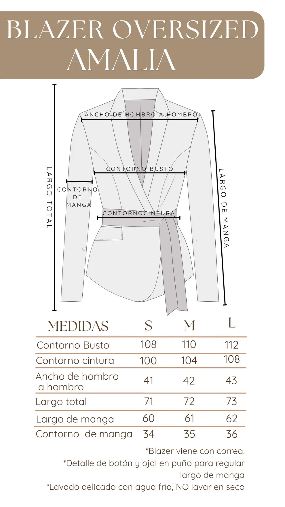 Blazer Amalia Oversized - Gris