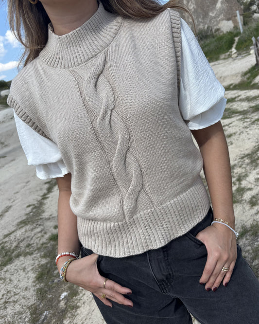 Chaleco Bruna - Beige