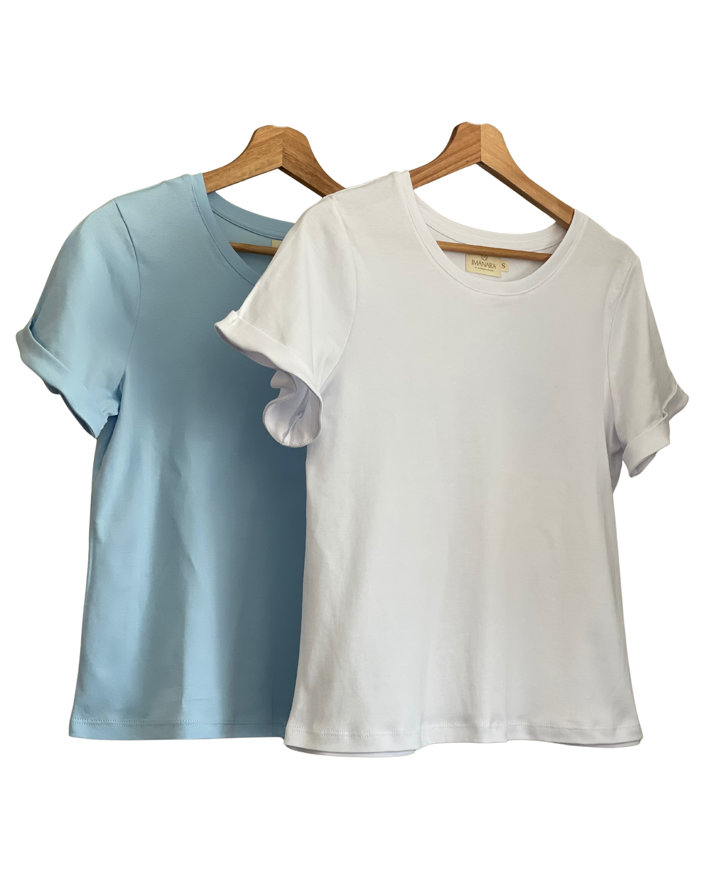 PACK 2 POLOS ARIA 2.0 - BLANCO Y CELESTE PASTEL