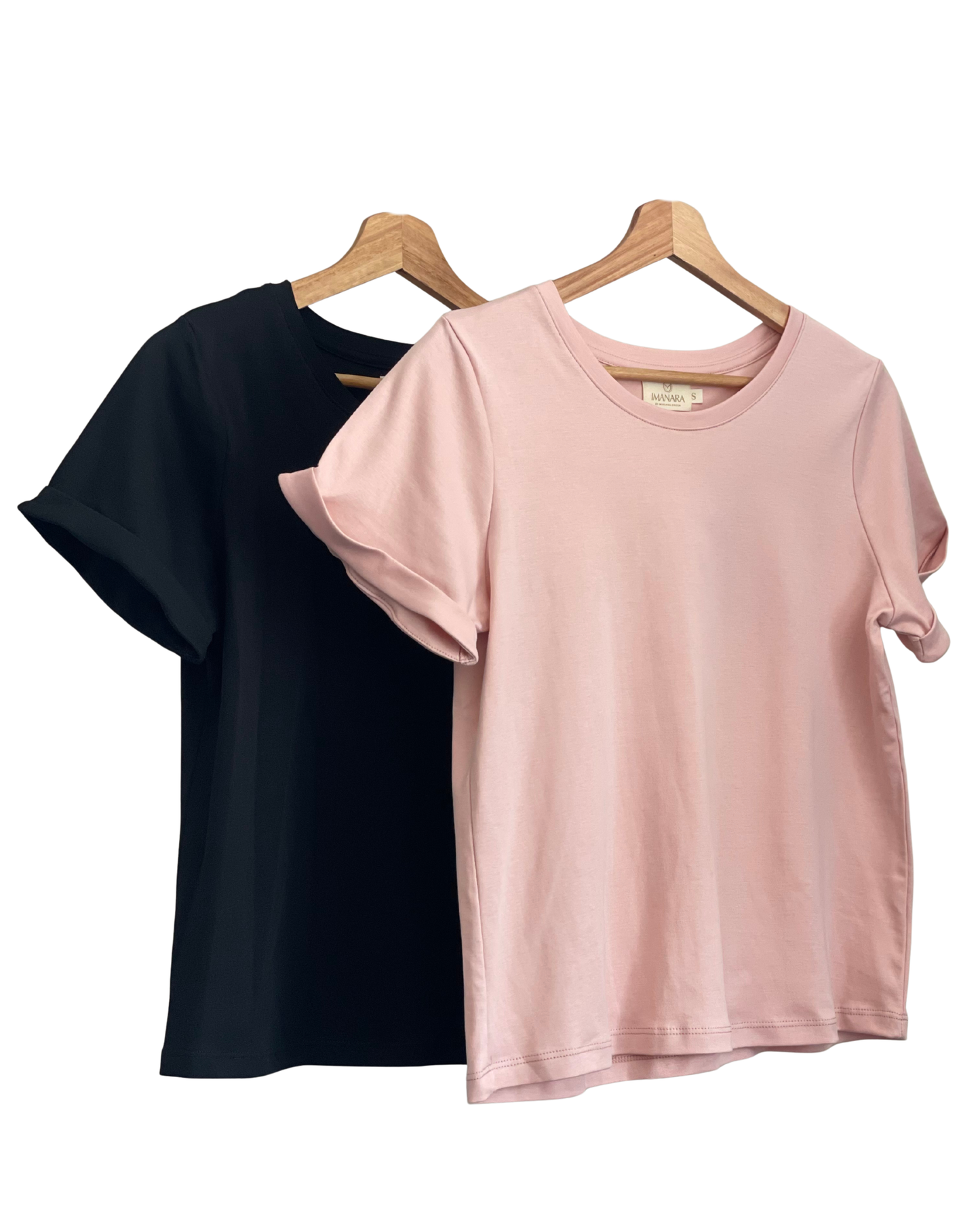 PACK 2 POLOS ARIA 2.0 - NEGRO Y ROSADO PASTEL