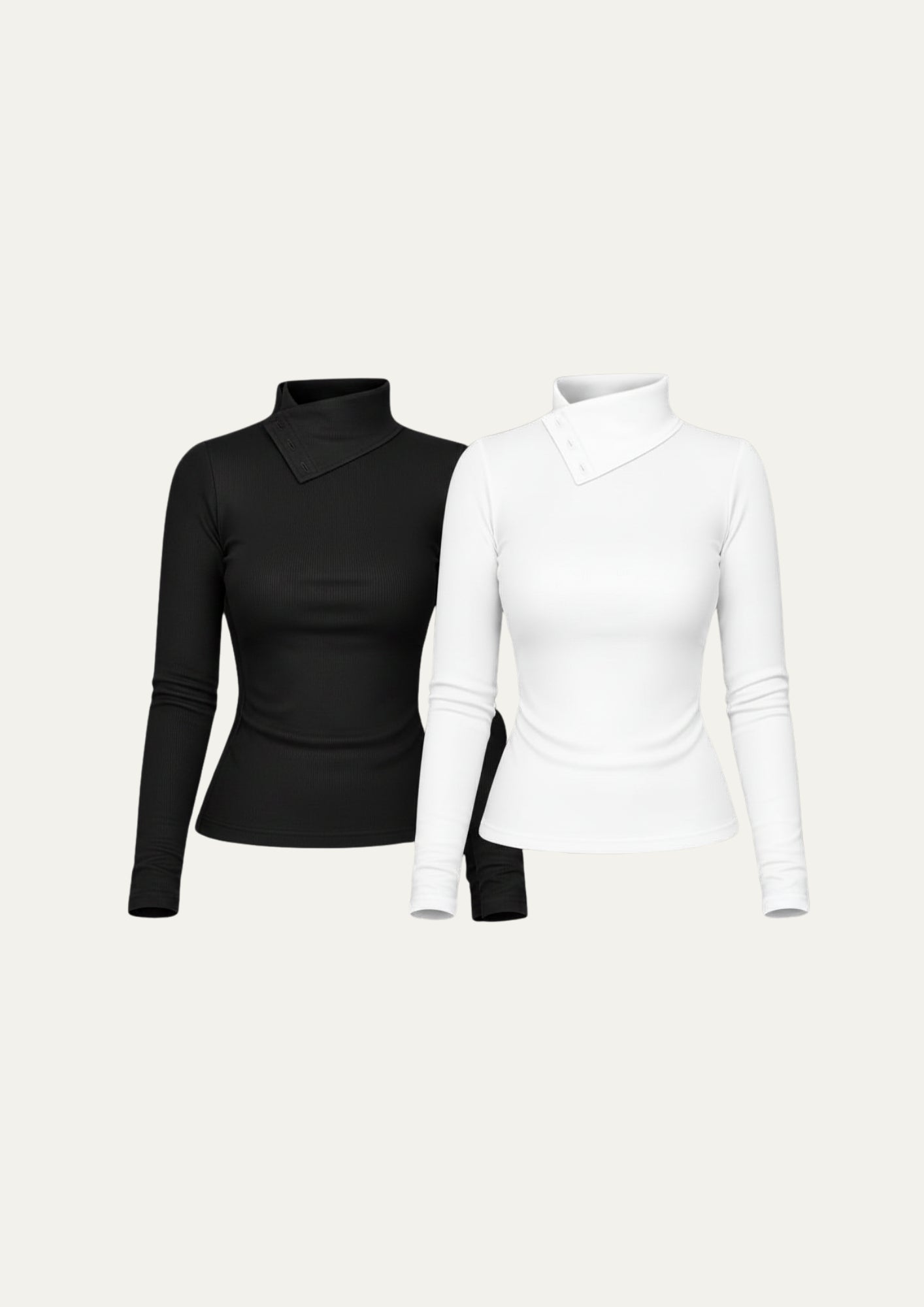 PACK 2 POLOS ATENEA - NEGRO Y BLANCO