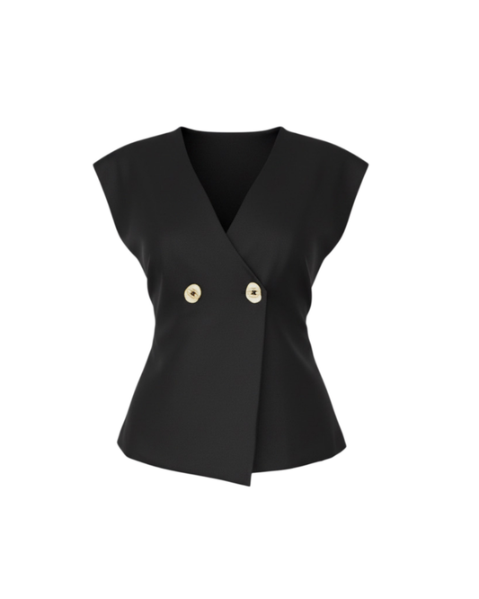 Chaleco Luana - Negro