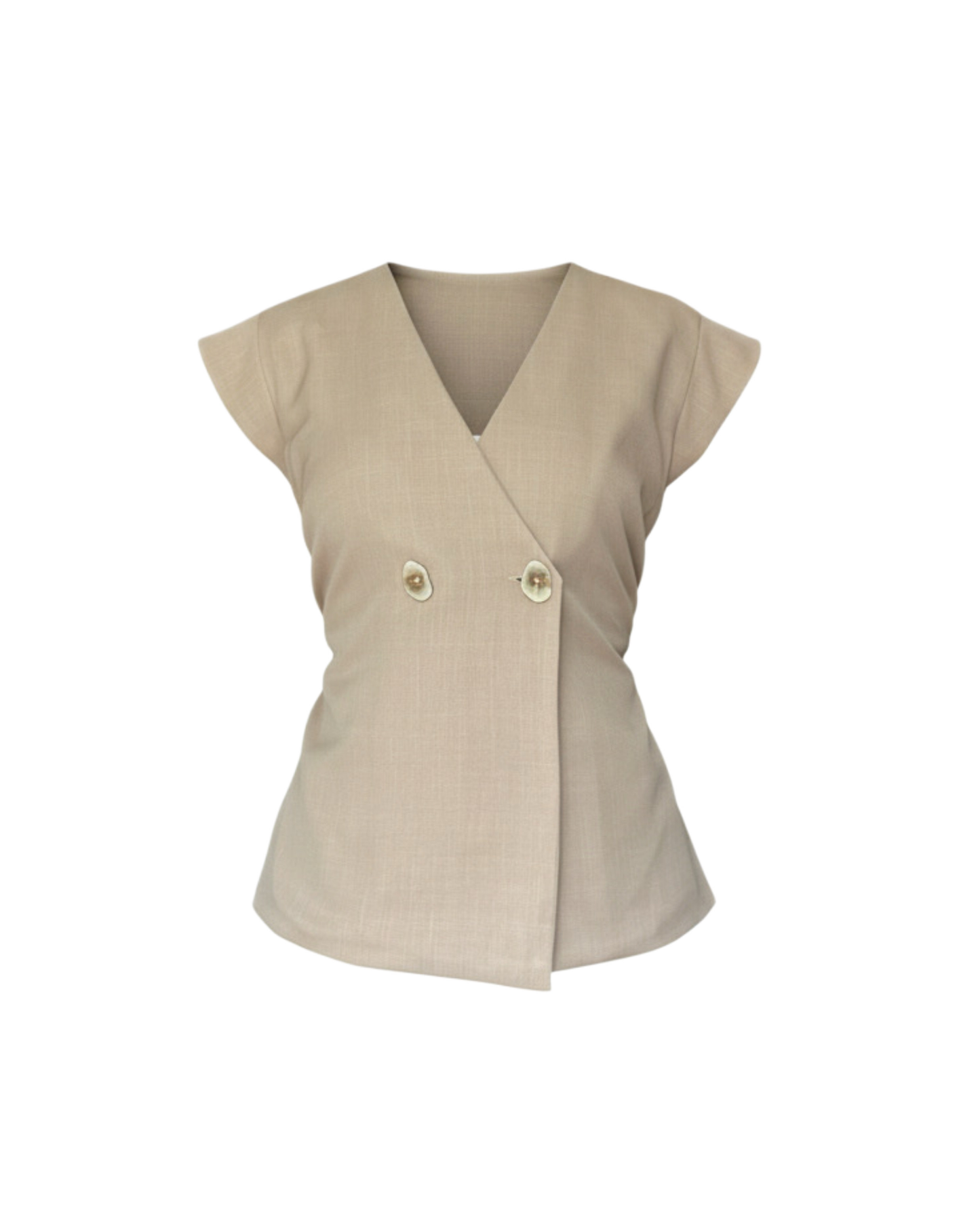 Chaleco Luana - Almendra