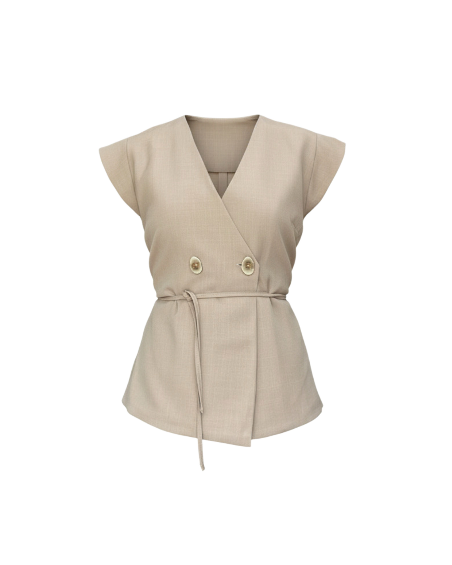 Chaleco Luana - Almendra