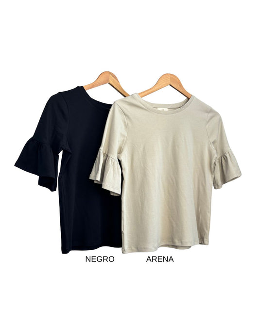 PACK 2 POLOS OLIVIA 2.0 - NEGRO Y ARENA