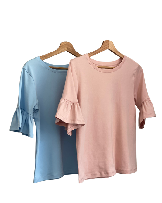 PACK 2 POLOS OLIVIA 2.0 - ROSA Y CELESTE PASTEL