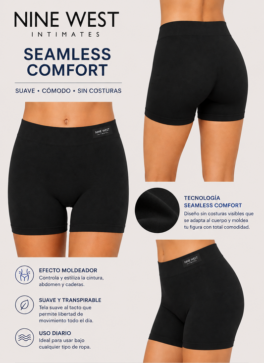 SHAPE SHORT NINE WEST SEAMLESS COMFORT- NEGRO