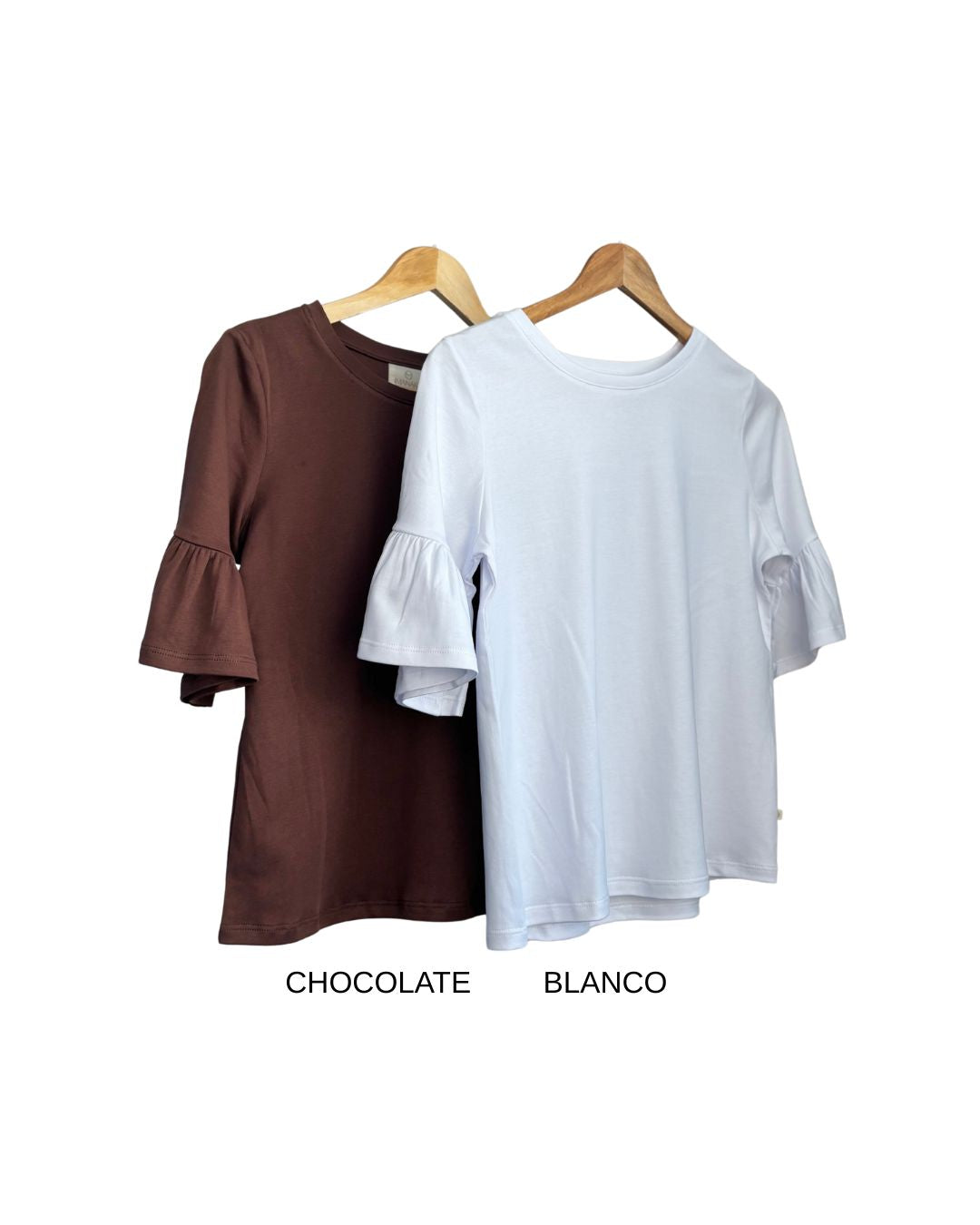 PACK 2 POLOS OLIVIA 2.0 - BLANCO Y CHOCOLATE