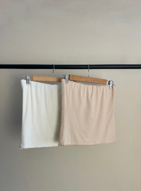 PACK 2 TOP ALBA - BEIGE/ PERLA