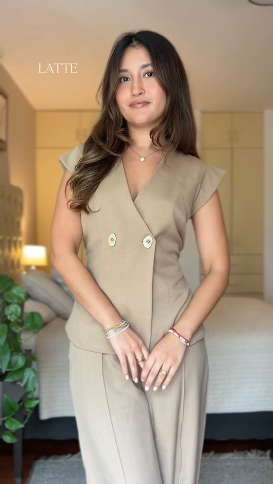 Chaleco Luana - Latte