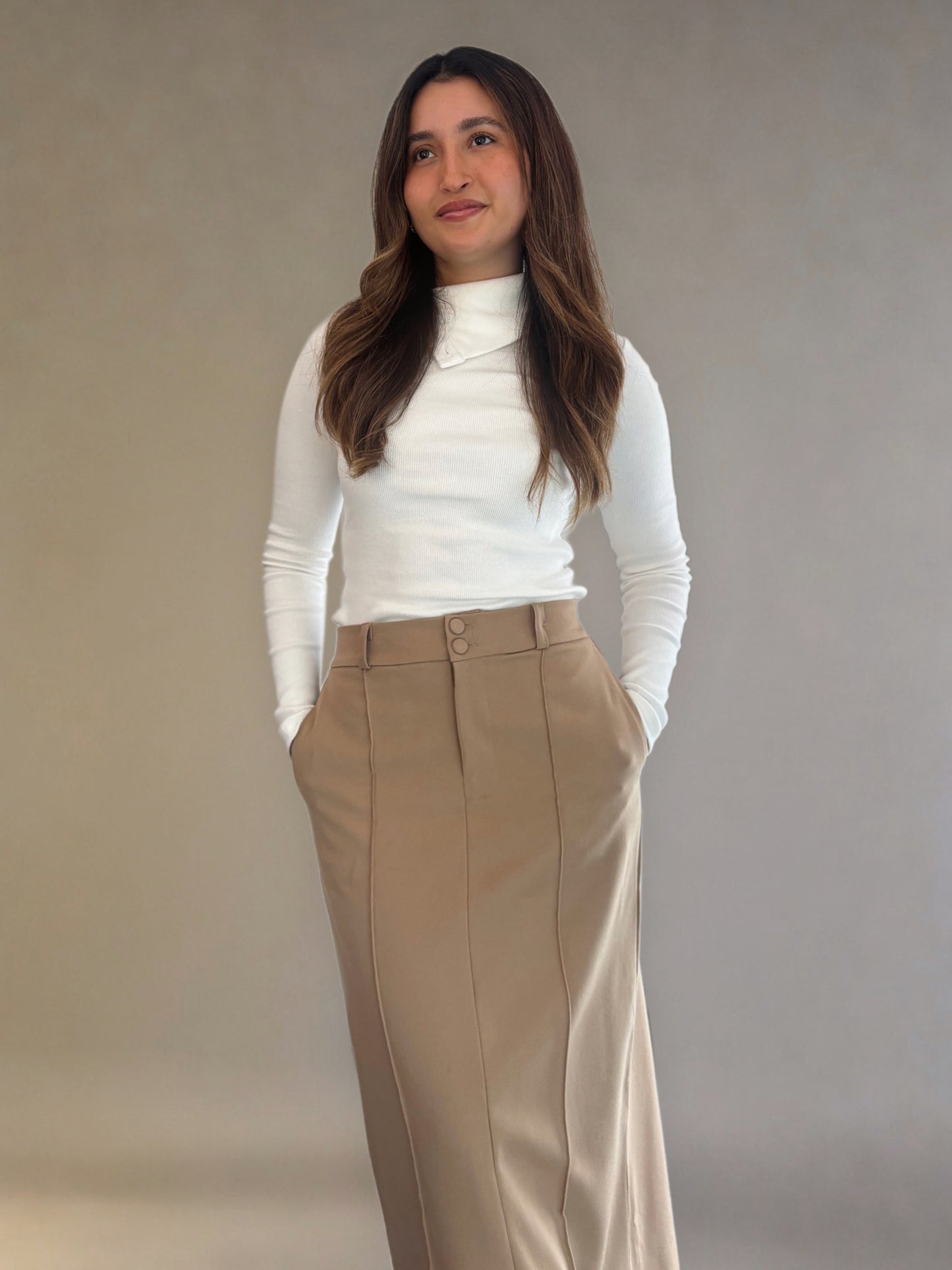Falda Rocio - Camel