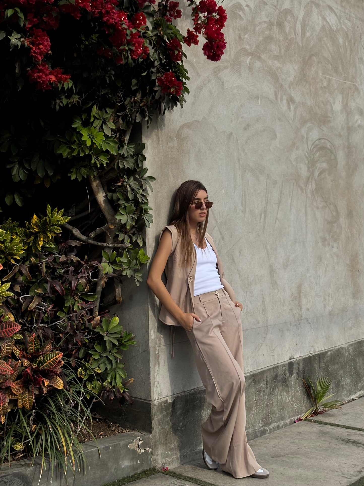Pantalón Luana - Almendra