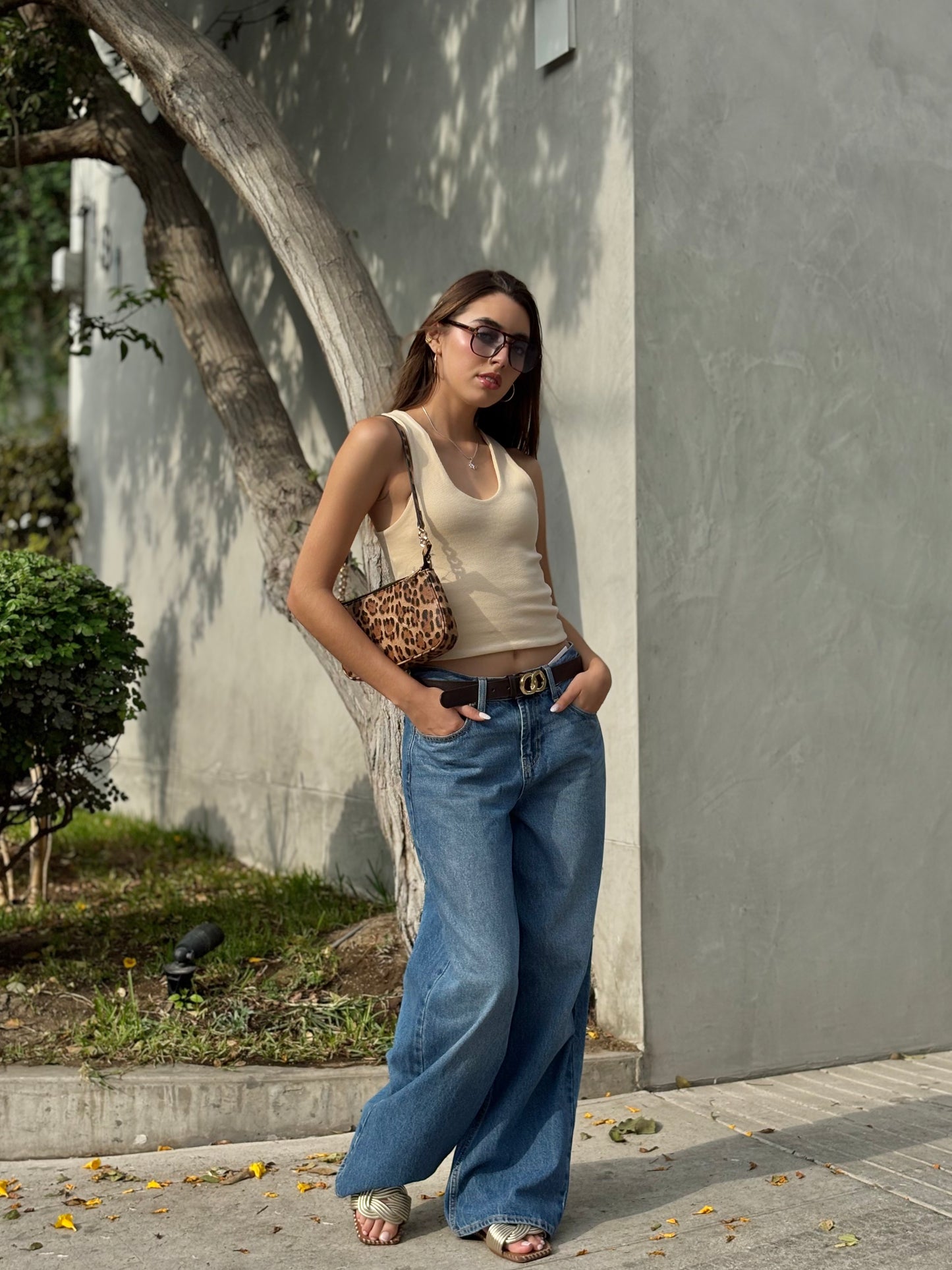 JEAN OLD NAVY WOW BAGGY WIDE LEG - AZUL