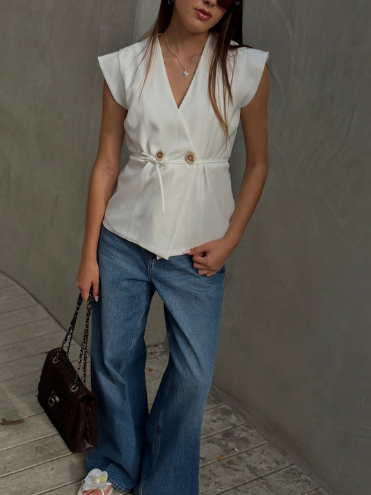 Chaleco Luana - Perla