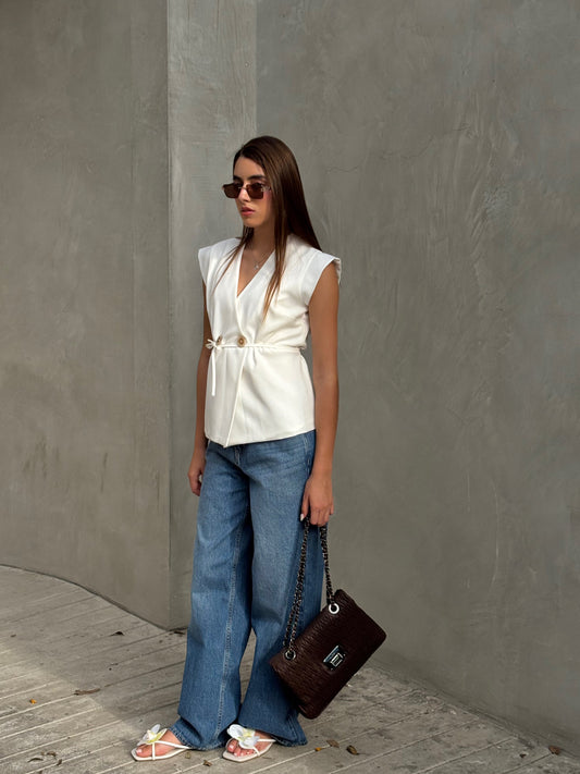 Chaleco Luana - Perla