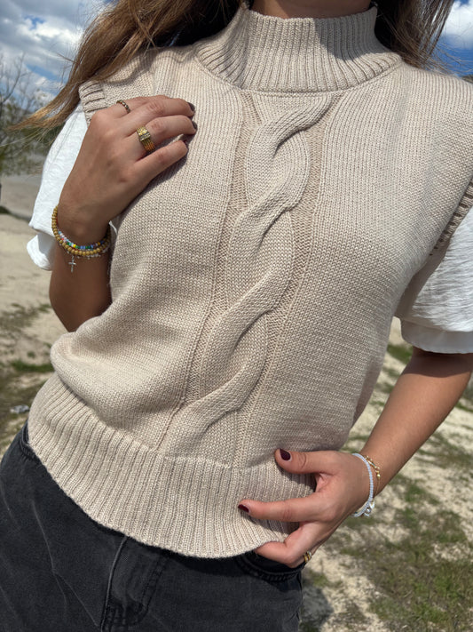 Chaleco Bruna - Beige