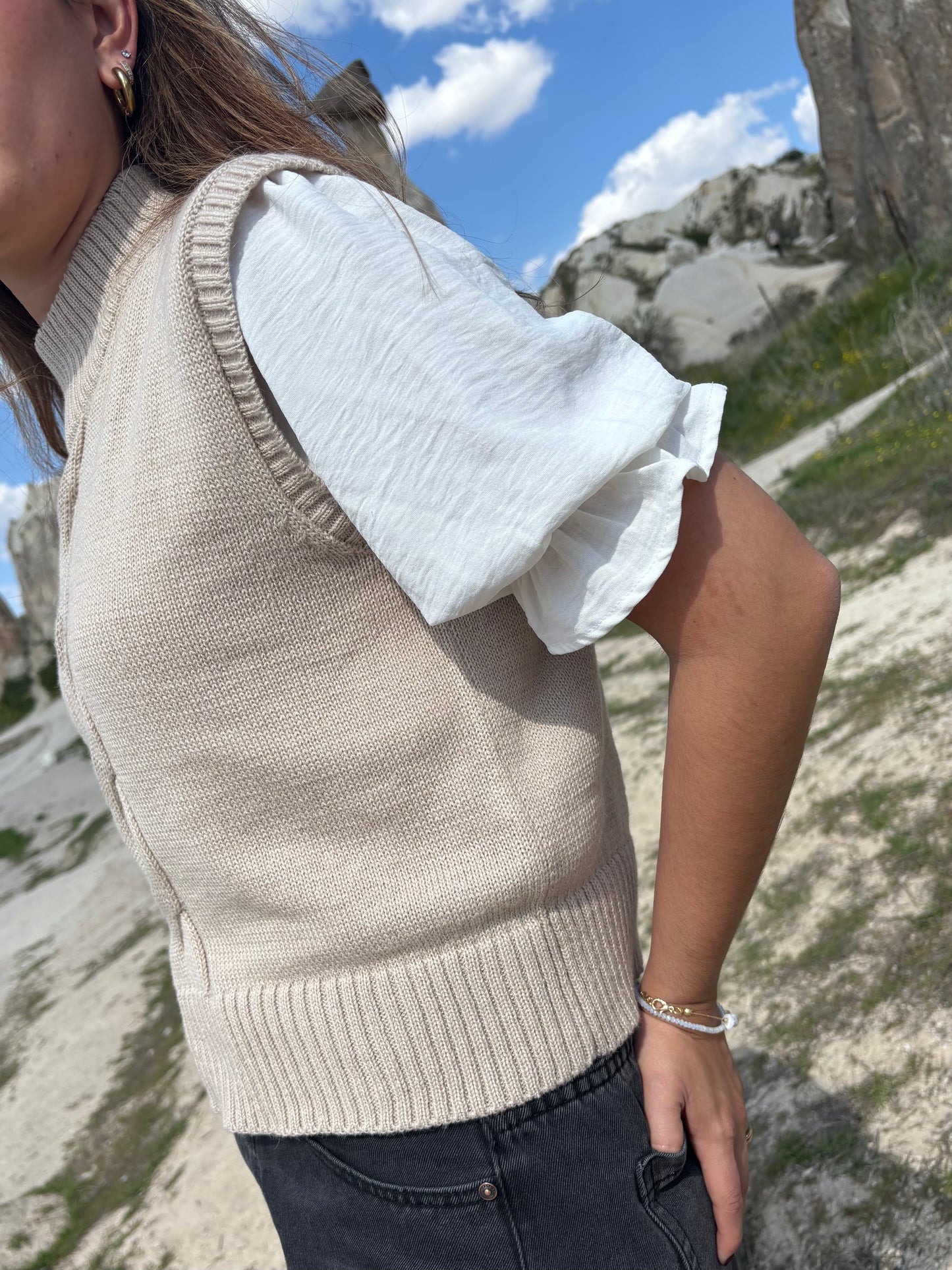 Chaleco Bruna - Beige