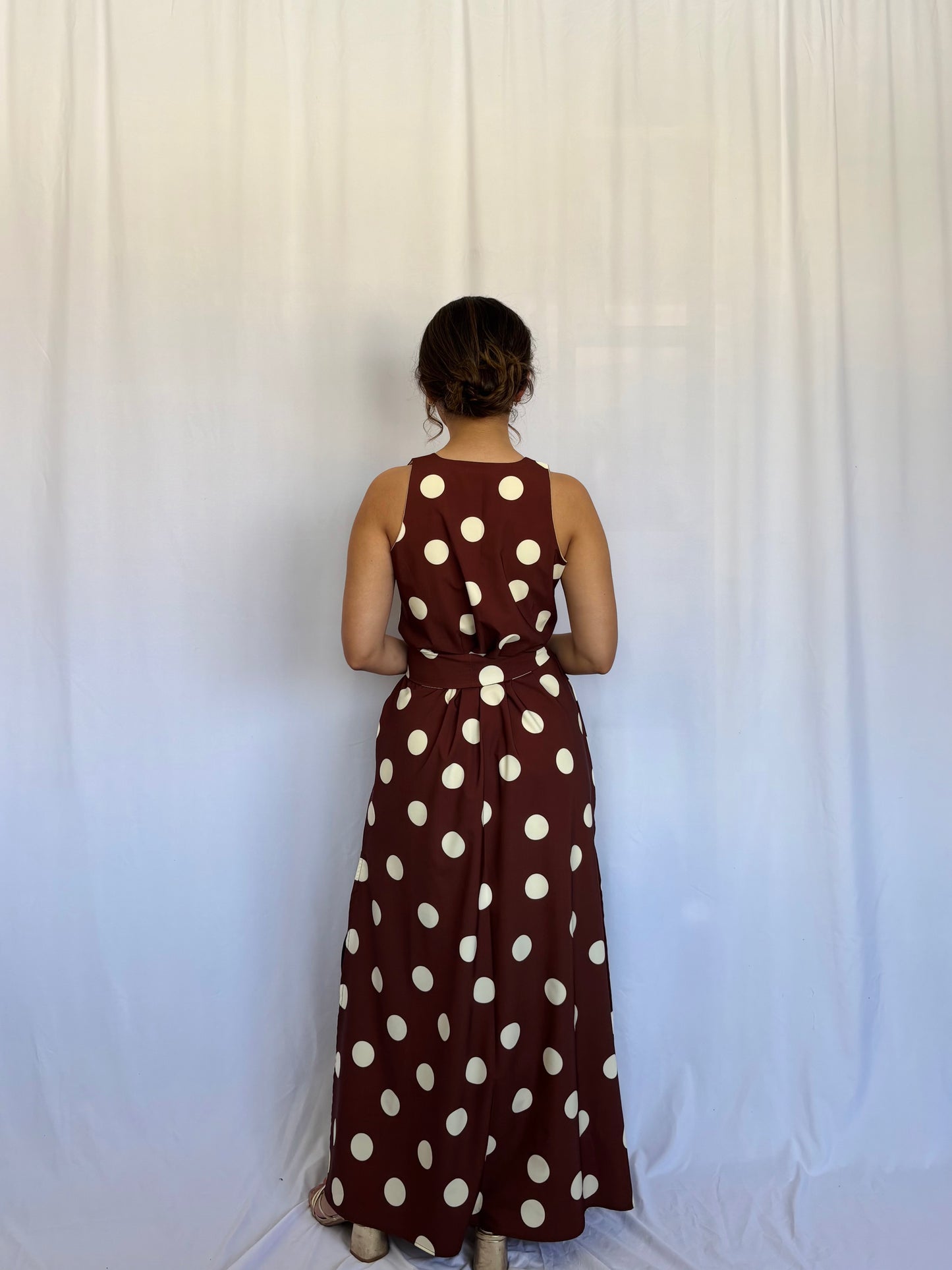 Vestido Valeria - Lunares chocolate