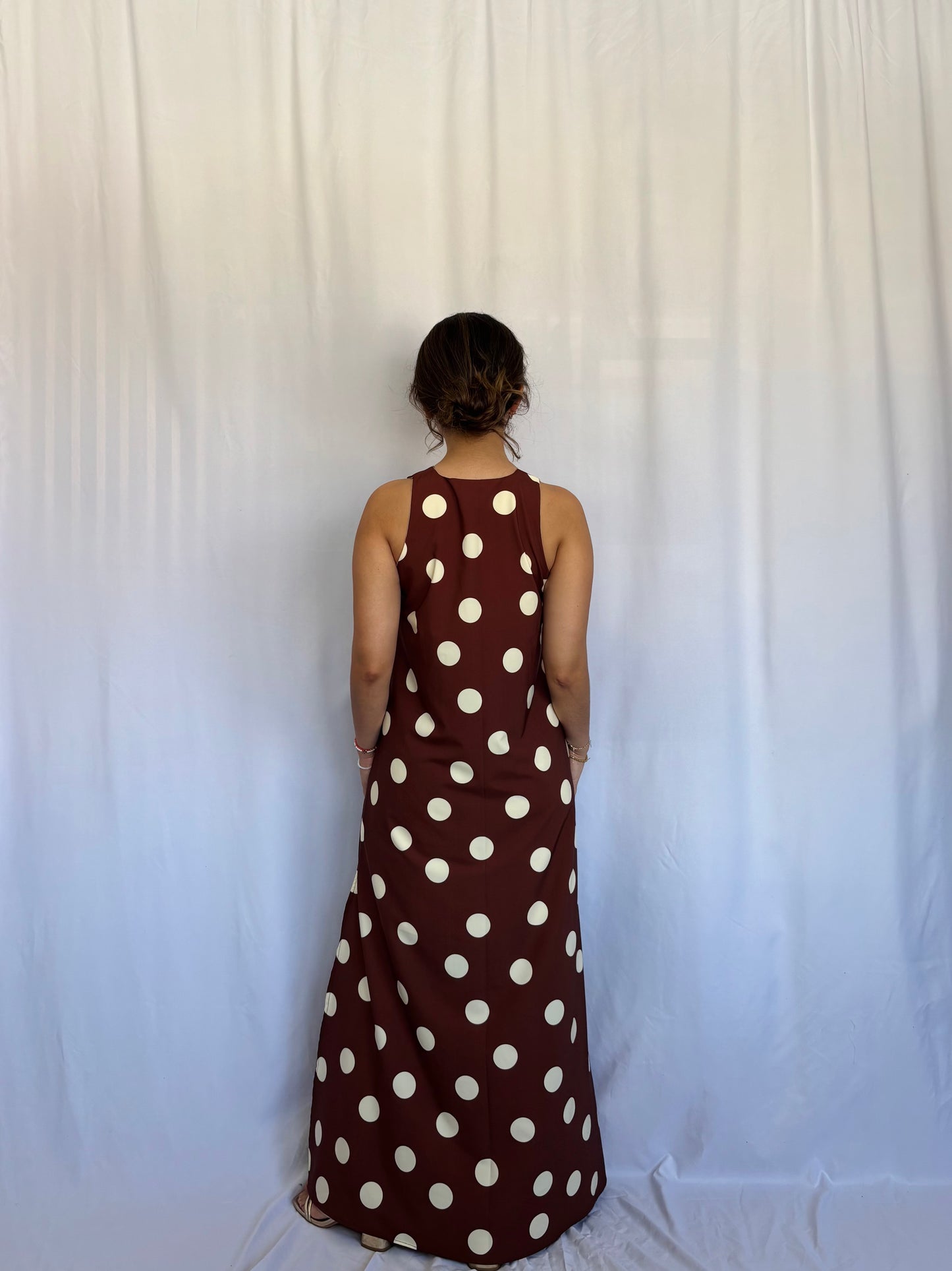 Vestido Valeria - Lunares chocolate