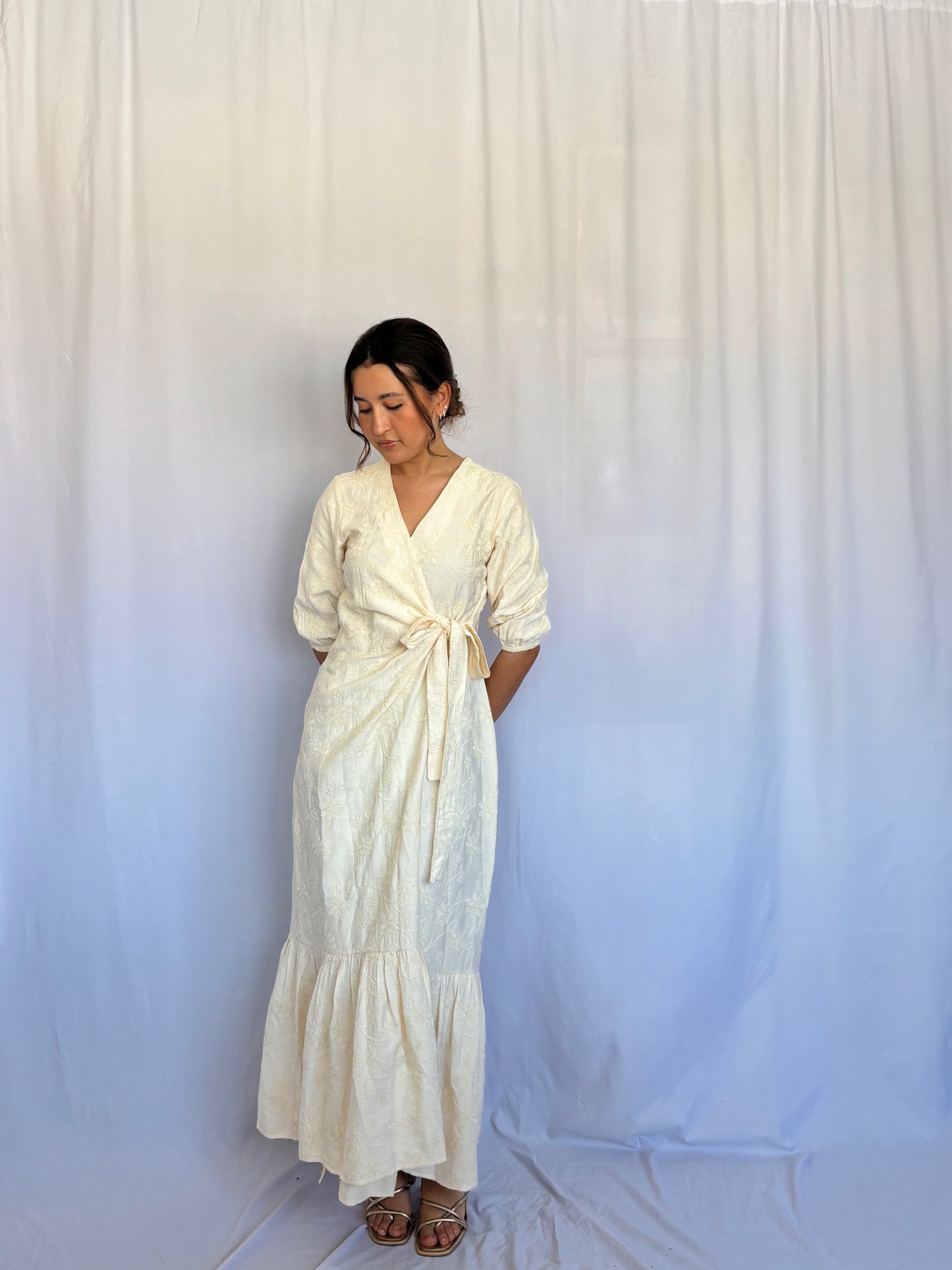 Vestido Kaia - Crema floreado