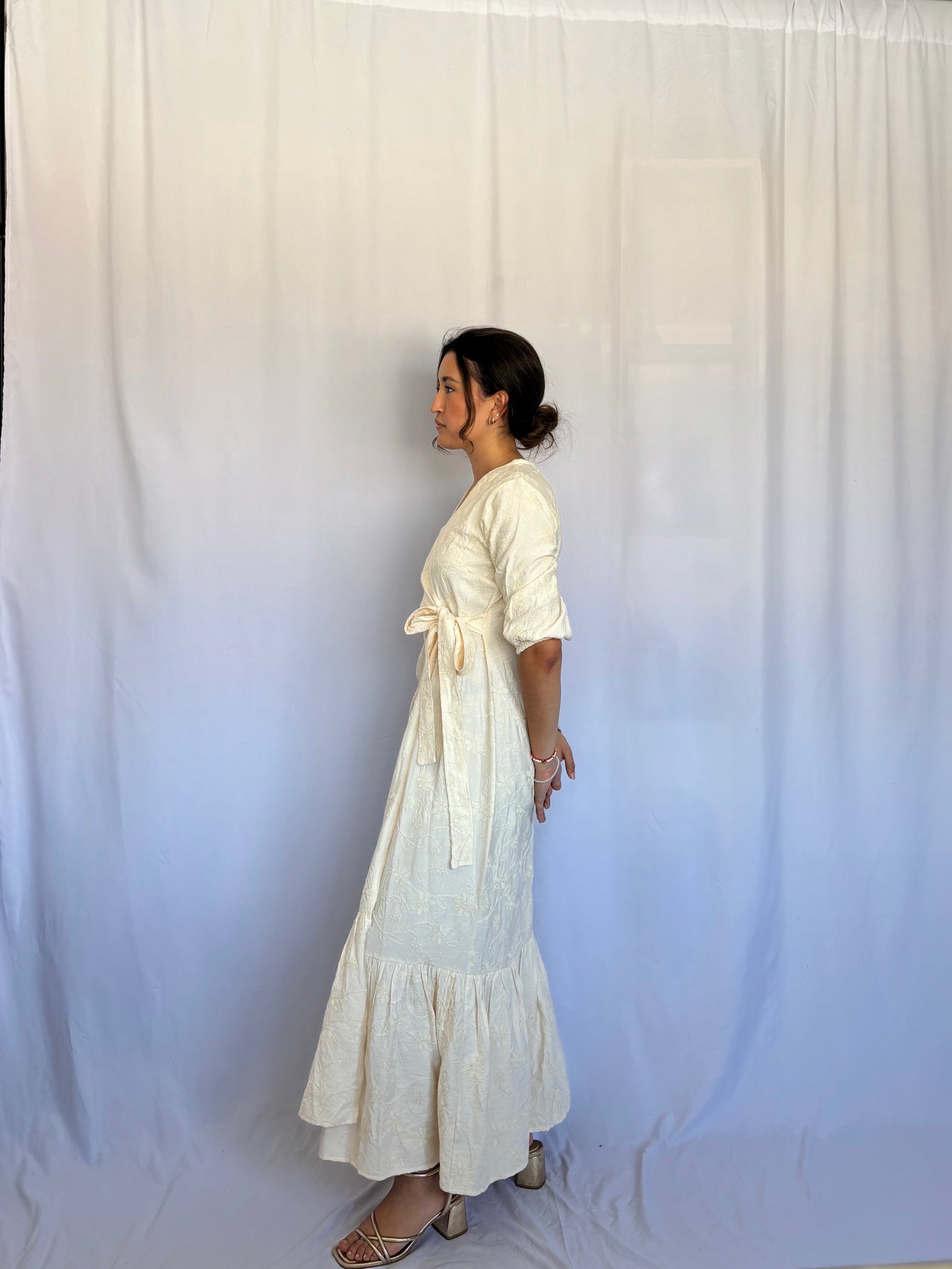 Vestido Kaia - Crema floreado