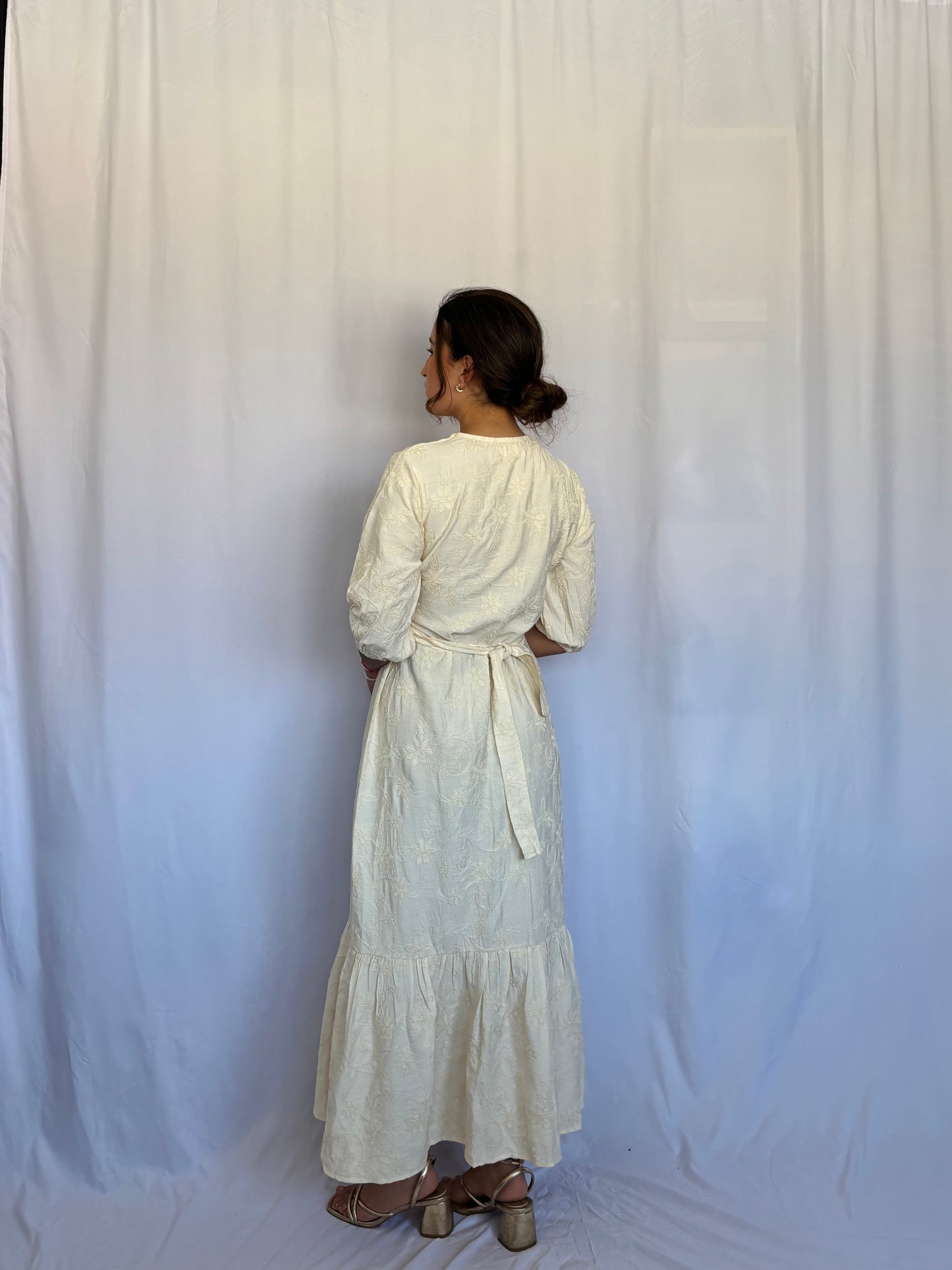 Vestido Kaia - Crema floreado